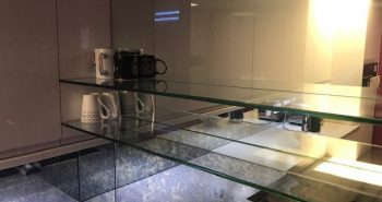 UV Bonding glass shelves - Osborn Glass