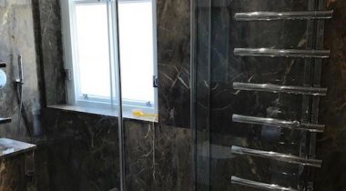 Glass Shower Screen Enclosure.