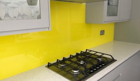 glass splashback