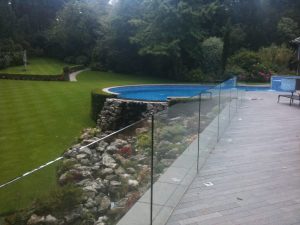 outdoor glass balustrades